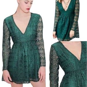 Anthropologie Little White Lies Abi Lace Dress Sz S